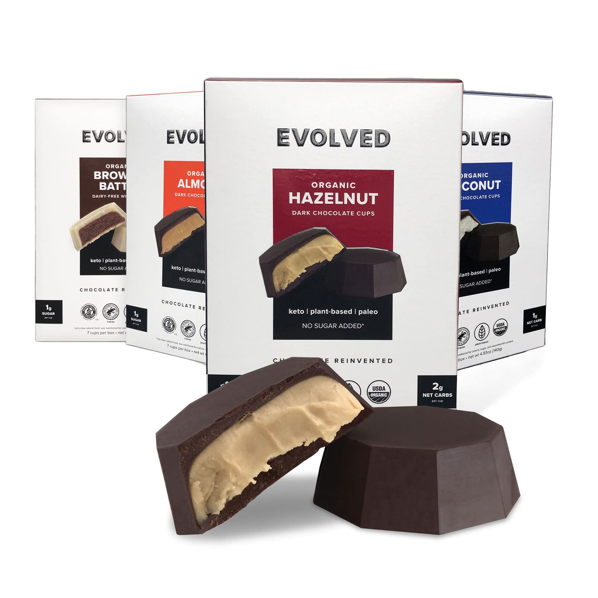 EVOLVED Chocolate Organic Chocolate Cups