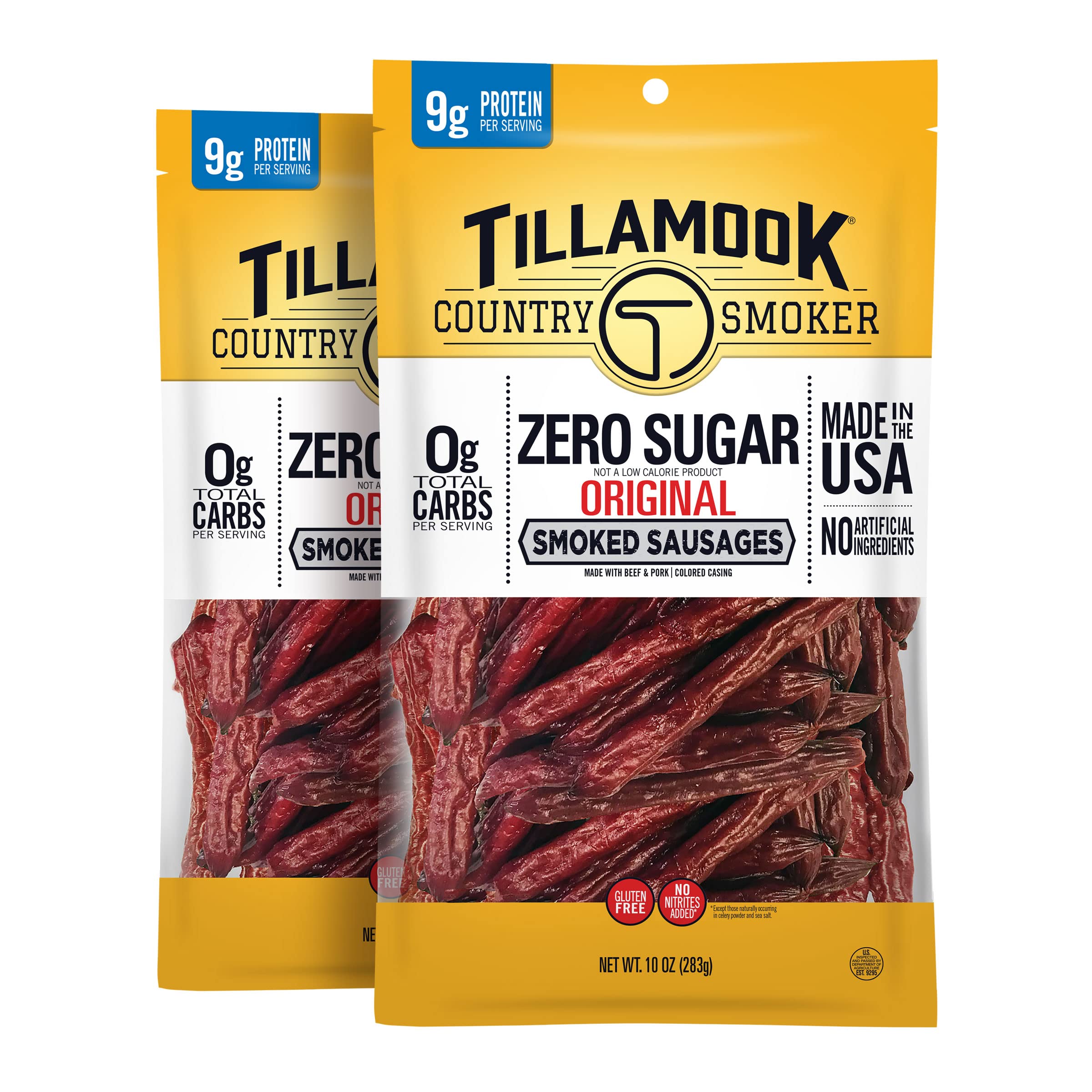 Tillamook Country Smoker Keto Friendly Zero Sugar Smoked Sausages