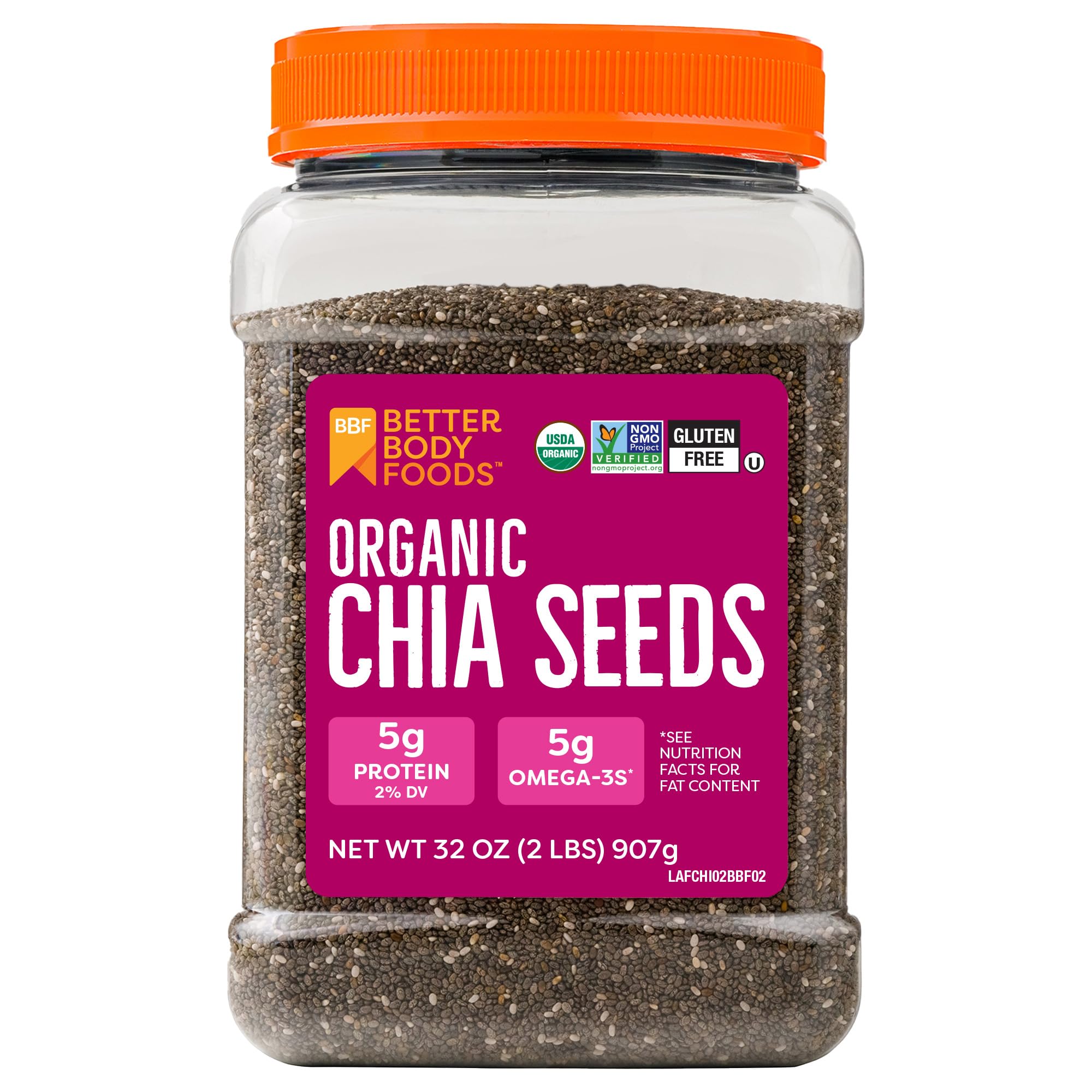 BetterBody Foods Organic Chia Seeds