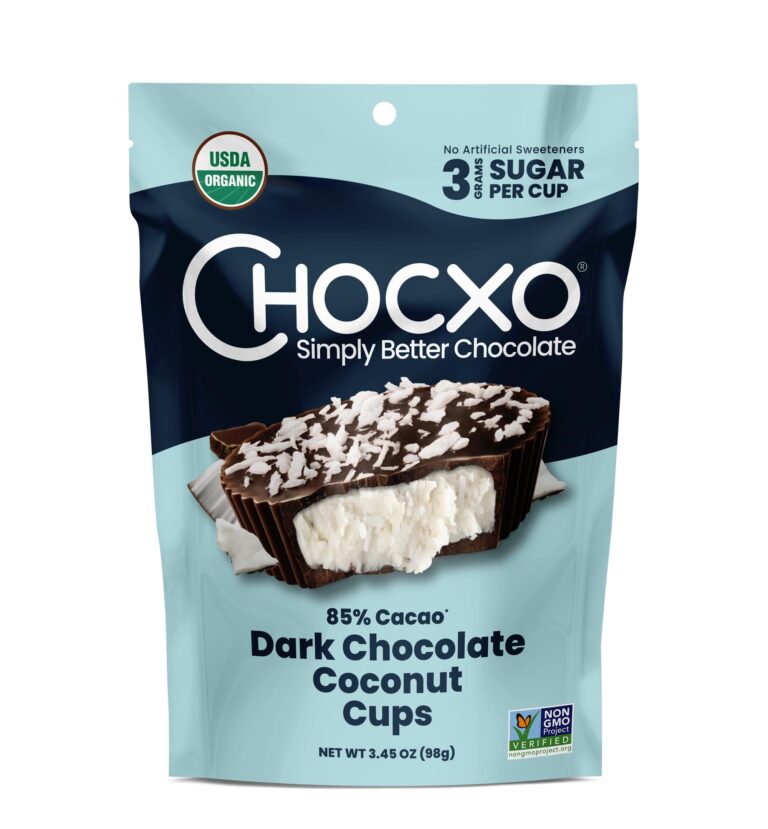 CHOCXO Organic Dark Chocolate Coconut Cups