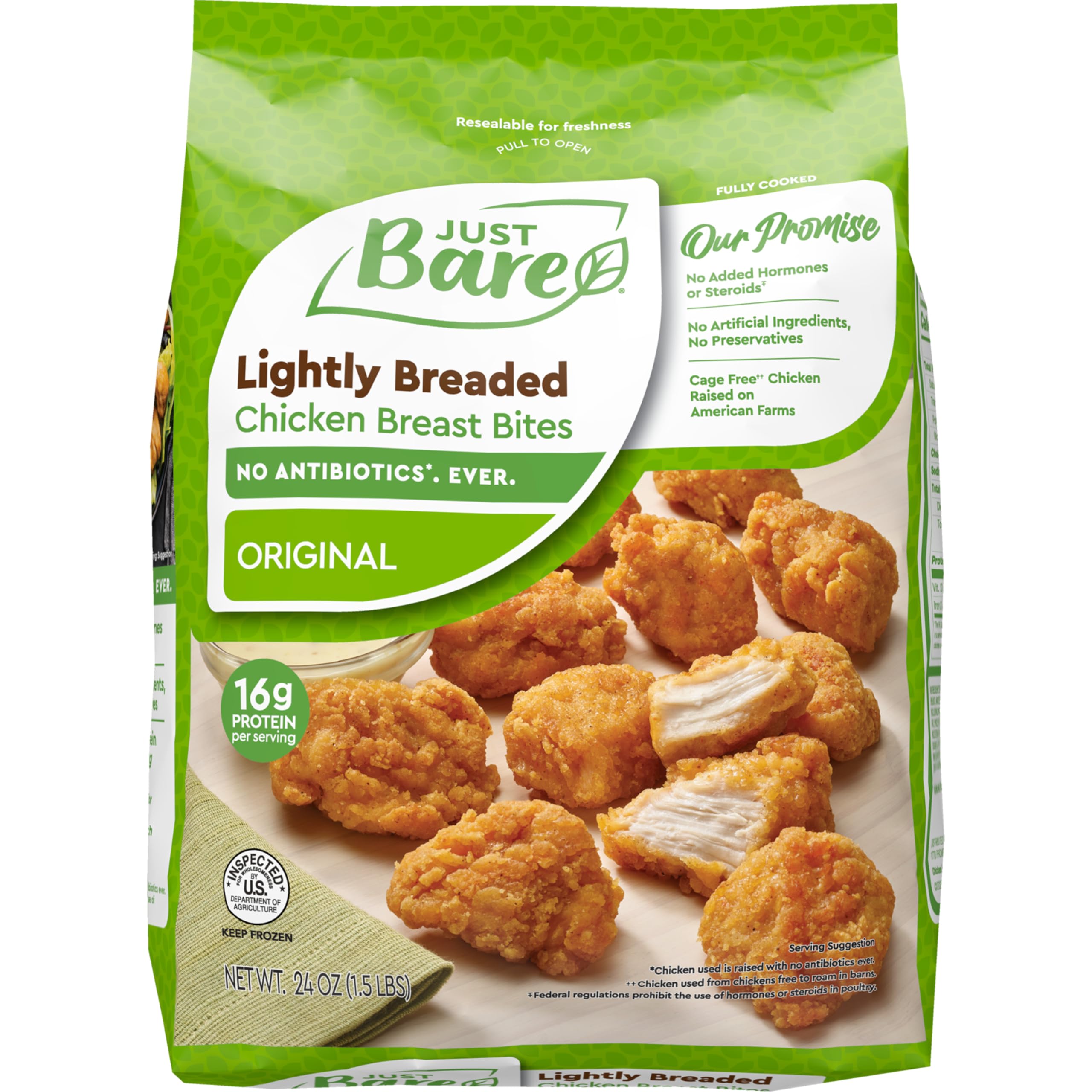 Just Bare® Chicken Lightly Breaded Breast Bites