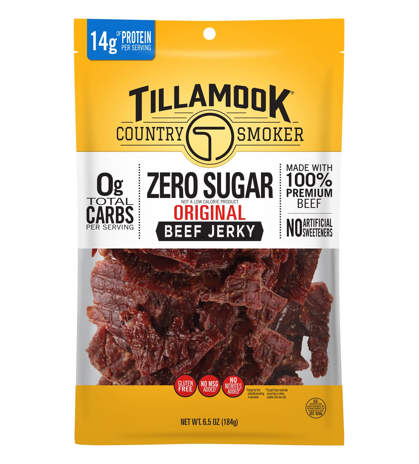 Tillamook Country Smoker Keto Friendly Zero Sugar Beef Jerky