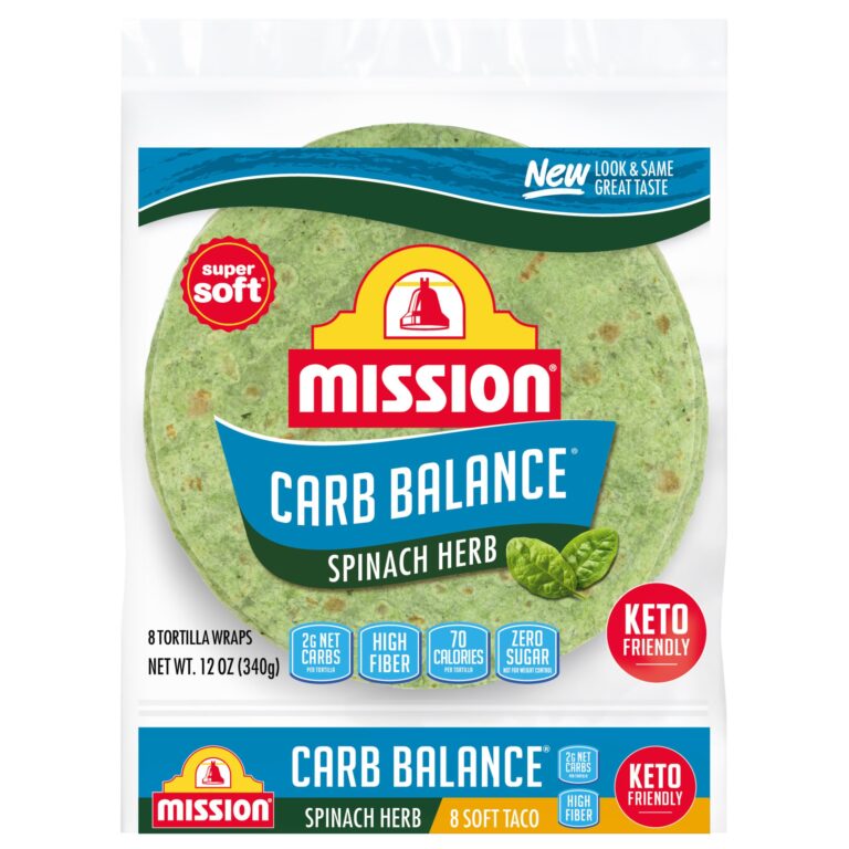 Mission Carb Balance Spinach Herb Tortilla Wraps