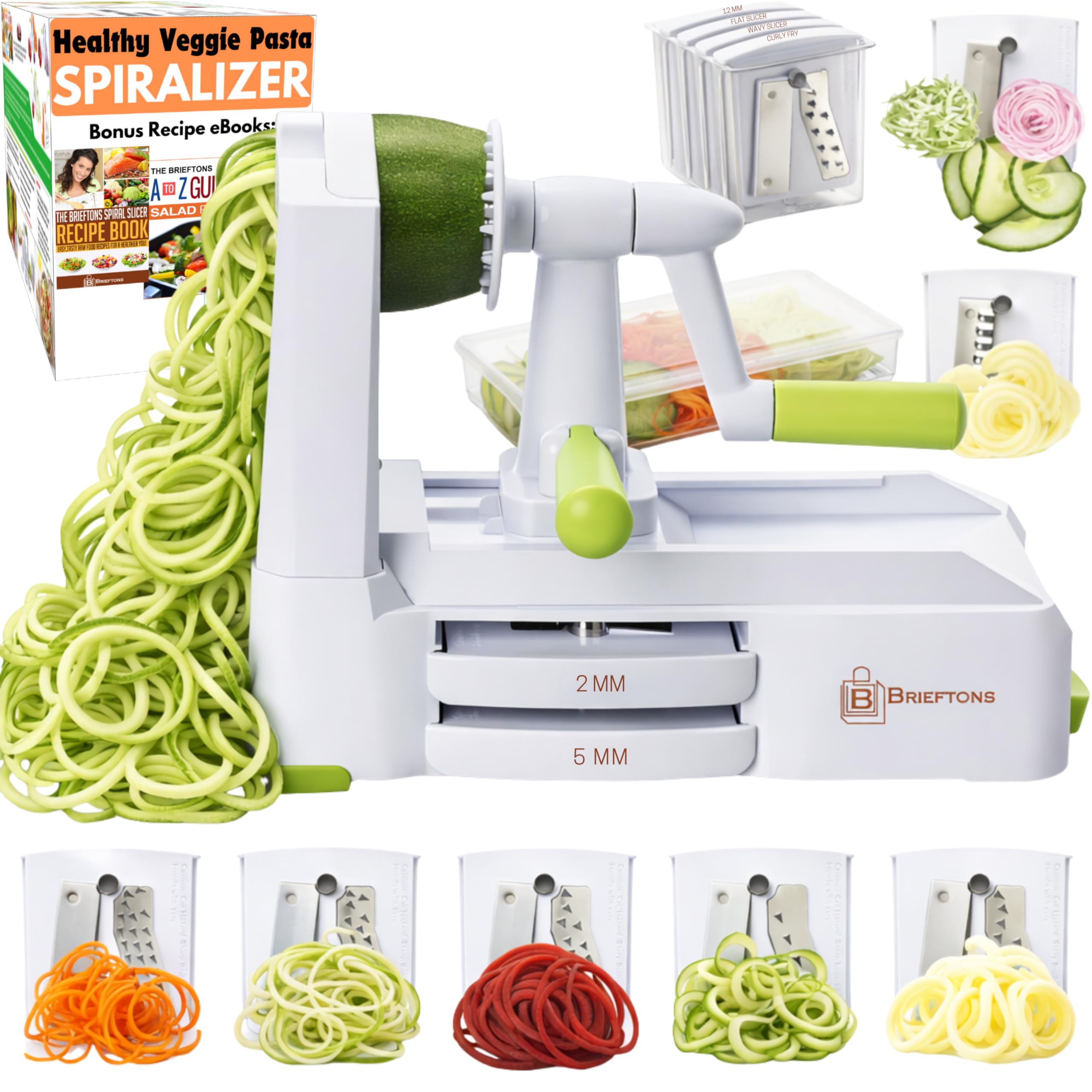 Brietons 5-Blade Vegetable Spiralizer